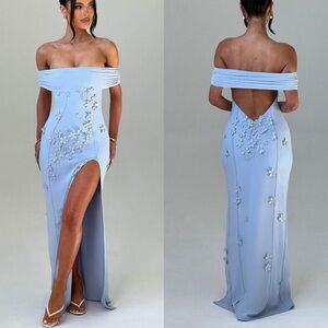 Babyboo Milani Maxi Dress – Blue | XS | Worn Once